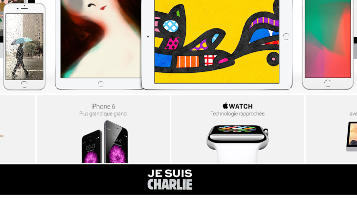 Charlie Hebdo : Apple rend hommage au journal satirique