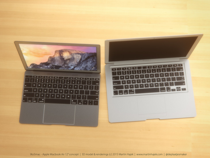 MacBook Air 12 pouces : de nouveaux rendus 3D