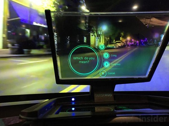 CES 2015 : SenseHUD transforme l’iPhone en GPS amélioré sur le pare-brise