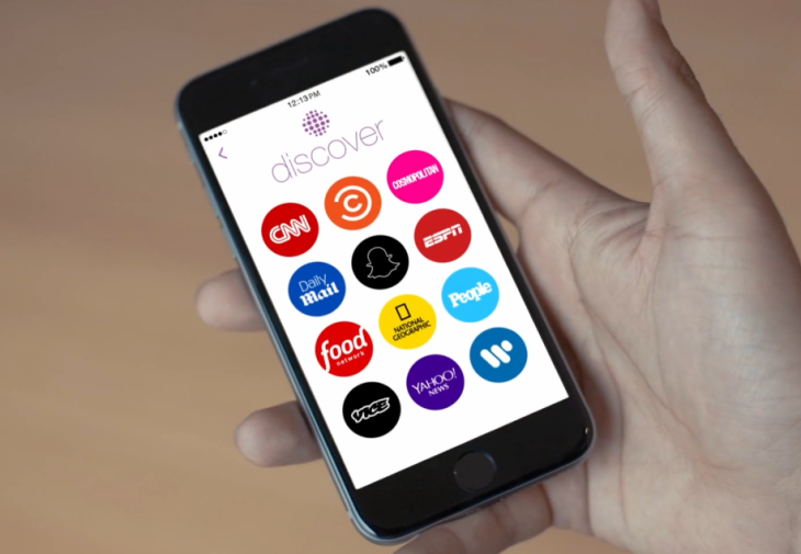 Snapchat inclut désormais Discover aux Stories
