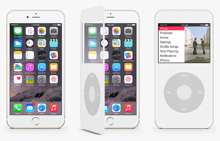 Concept : un étui transformant l’iPhone 6 en iPod Classic