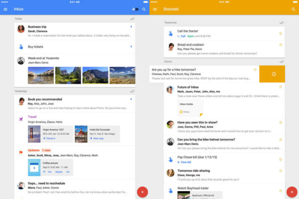 Google Inbox by Gmail est disponible sur iPad