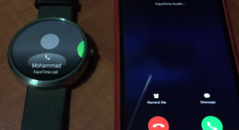 Smartwatch : une Moto 360 affiche un appel reçu sur un iPhone 6