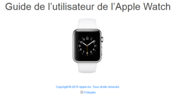 Le guide Apple Watch officiel est disponible en ligne