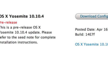 Mac : OS X Yosemite 10.10.4 bêta 1 disponible