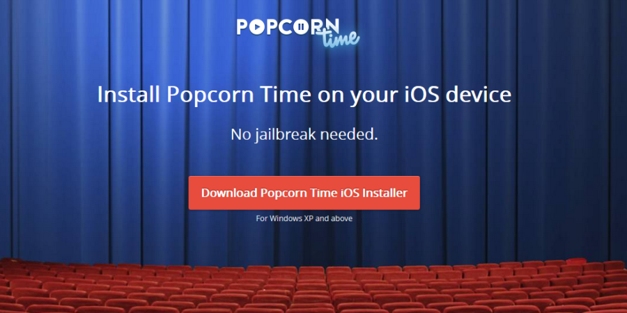 popcorn time ios installer stuck on please wait
