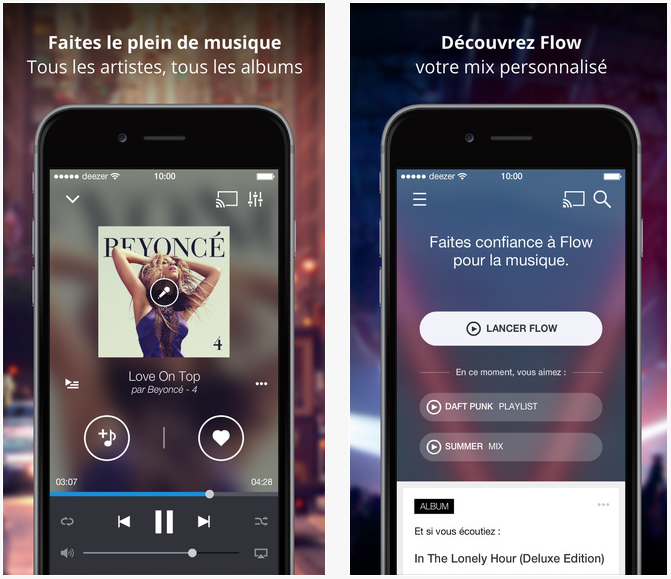 Deezer Music : nouvelle application iPad & ajout des podcasts