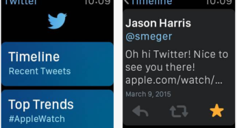 Twitter est disponible sur l’Apple Watch