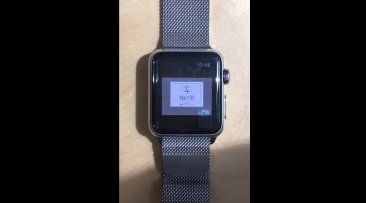 Insolite : une Apple Watch tourne sous Mac OS 7.5.5