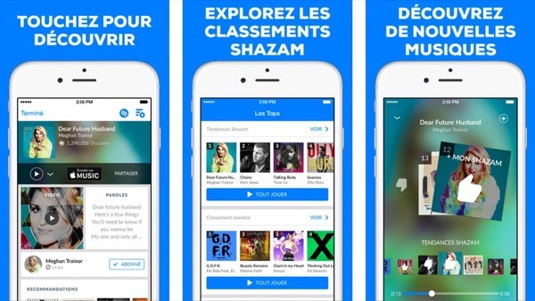 Shazam se met à jour et supporte Apple Music