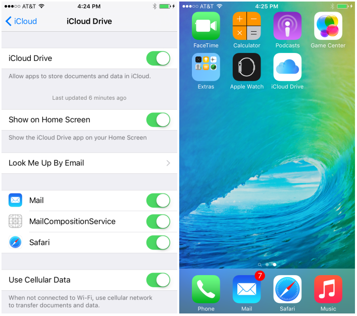 iOS 9 : iCloud Drive devient une application native