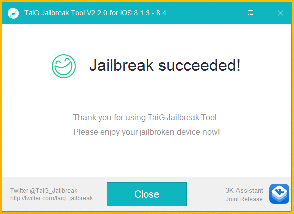 Tutoriel : Jailbreak iOS 8.4, 8.3, 8.2, 8.1.3 iPhone, iPad & iPod Touch (TaiG – Windows)
