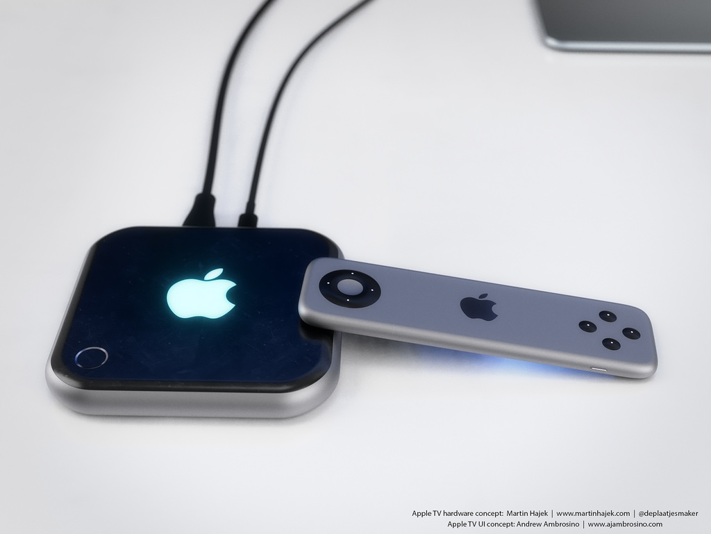 Partage D'écran Fire Tv Stick Iphone Apple TV 4 : concept avec une télécommande dotée d'un écran