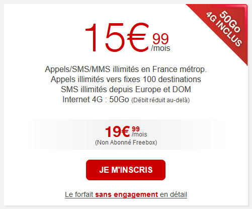 Free Mobile : 50 Go d’Internet en 4G dans le forfait à 19,99€/mois !