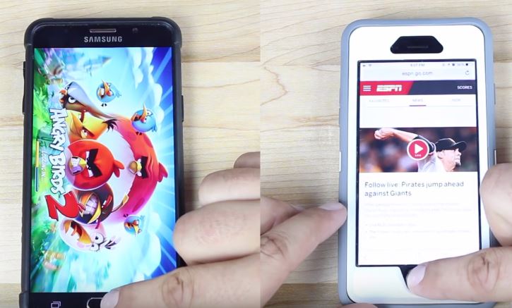 iPhone 6 vs Galaxy Note 5 : test de rapidité en vidéo