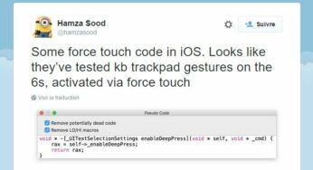 iPhone 6S : une référence au Force Touch dans le code d’iOS 9