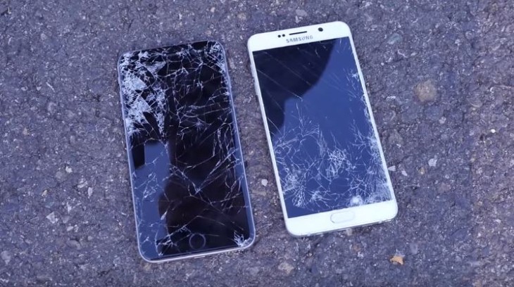 iPhone 6 Plus vs Galaxy Note 5 : drop test en vidéo