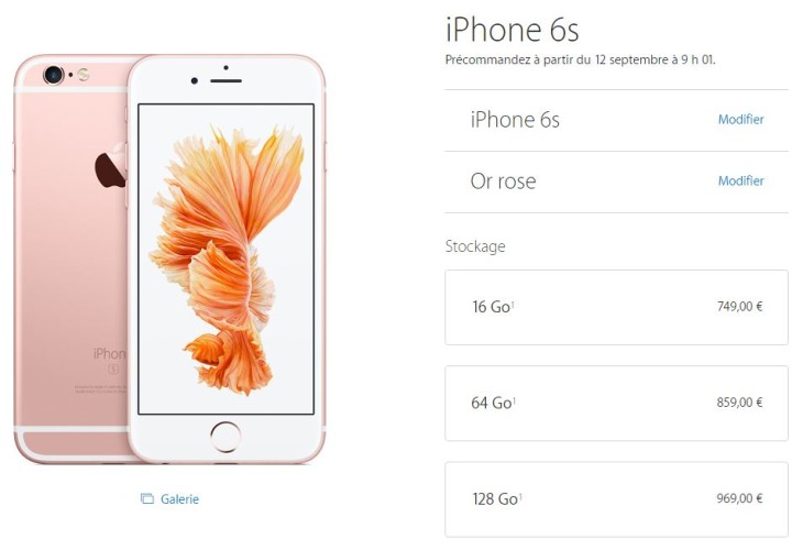 iPhone 6S & iPhone 6S Plus : quels prix en euros en France ?