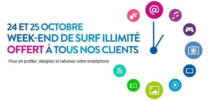 Bouygues Telecom : Internet 4G en illimité ce week-end