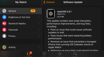 Apple Watch : watchOS 2.0.1 est disponible