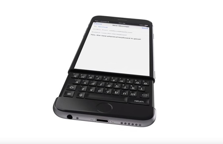 Concept : un iPhone 6k avec clavier coulissant basé sur le BlackBerry Priv
