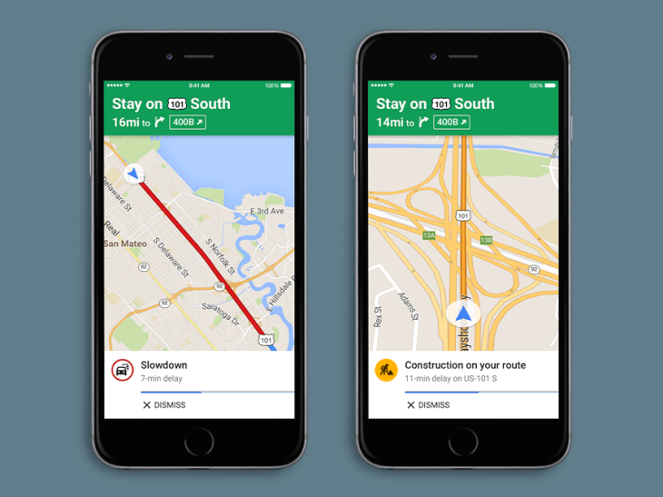 Google Maps iOS : ajout des alertes vocales relatives au trafic