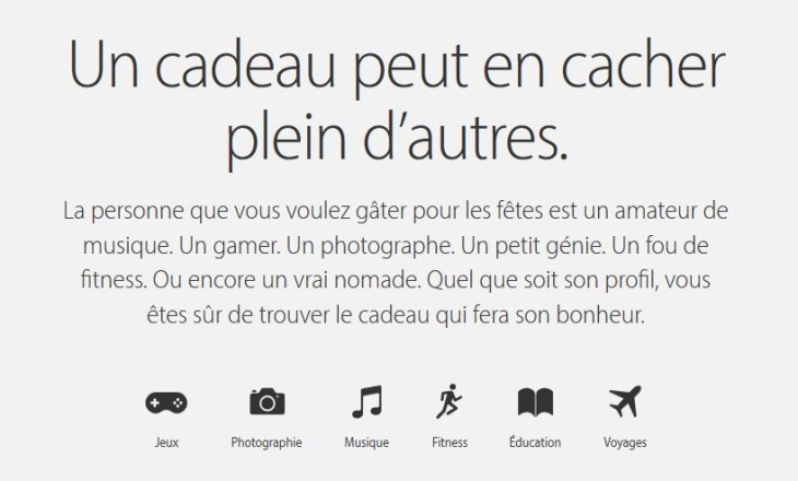 Apple : le guide des fêtes de fin d’année disponible en France