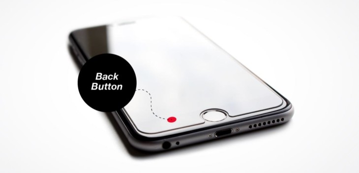 Halo Back : la protection d’écran iPhone 6S au bouton retour magique
