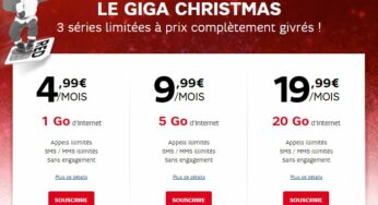 SFR RED : 1Go de 4G à 4,99 €, 5Go à 9,99€ & 20Go à 19,99€/mois !