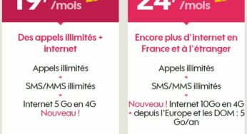Sosh : les nouveaux forfaits 4G avec 5 & 10Go d’Internet disponibles