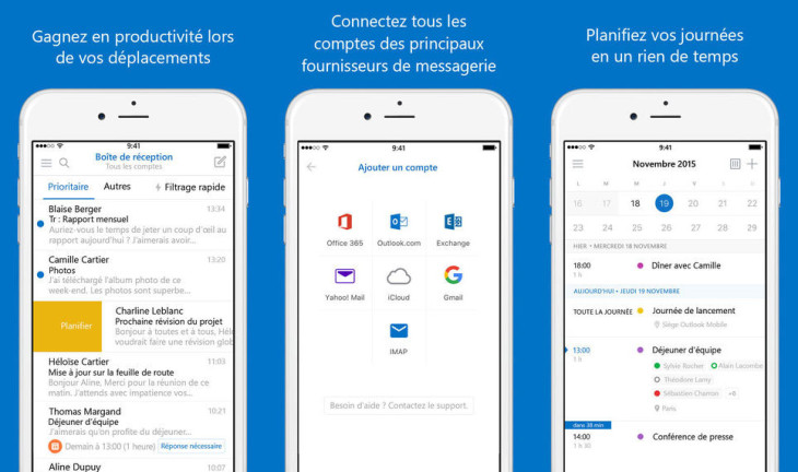 Microsoft Outlook : support du Touch ID sur iPhone & iPad