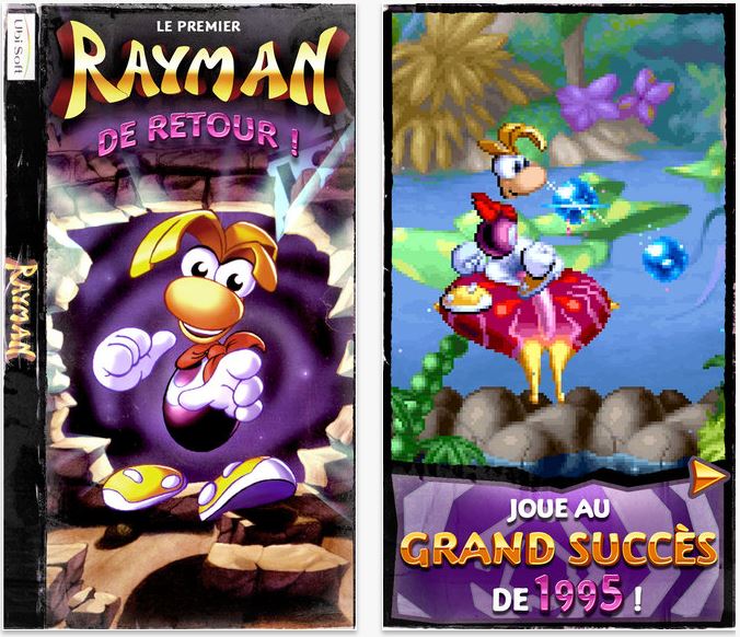 Rayman Classic disponible sur iPhone, iPad & iPod Touch