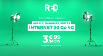 Showroomprive : forfait RED by SFR avec 20Go d’Internet 4G à 3,99€/mois !