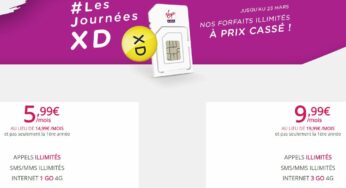 Virgin Mobile : prix cassés des forfaits 4G à vie (Les Journées XD)