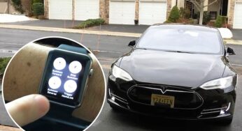 Contrôler une voiture Tesla avec l’Apple Watch, c’est possible !