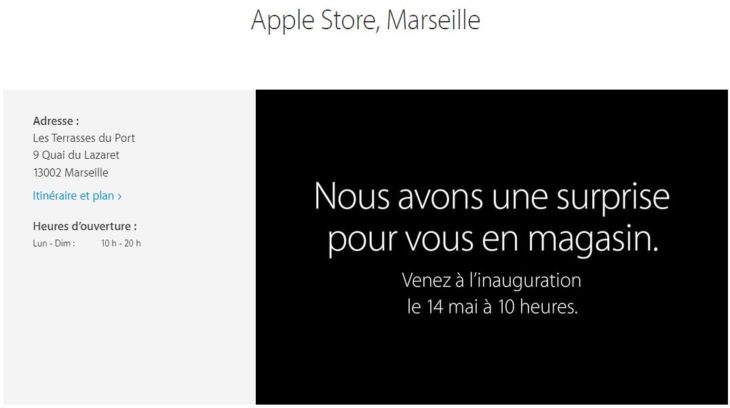 Marseille : ouverture de l’Apple Store le 14 mai à 10 heures
