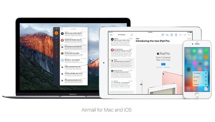 Airmail est disponible sur iPad et supporte le Touch ID