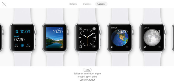 Apple permet désormais de personnaliser son Apple Watch en ligne