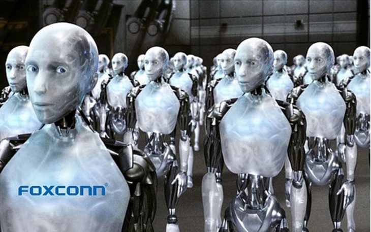 Foxconn a remplacé la moitié de ses employés par des robots