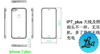 iPhone 7 : de nouveaux schémas aux dimensions proches de l’iPhone 6S