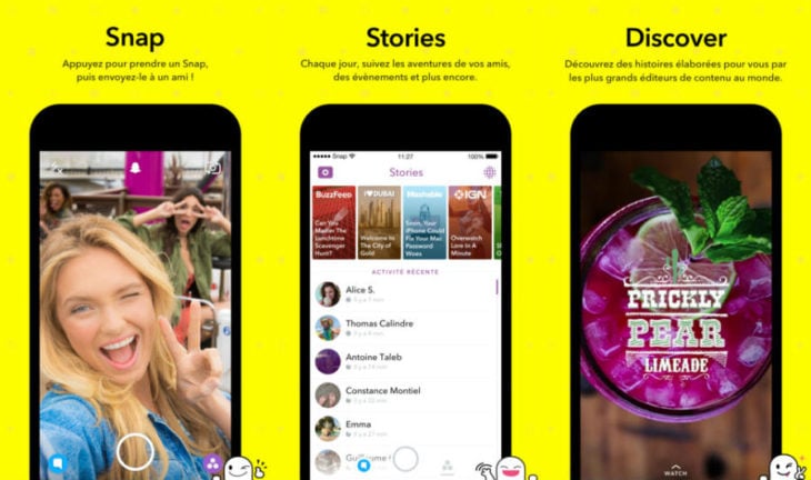 Snapchat : les Stories et Discover font peau neuve