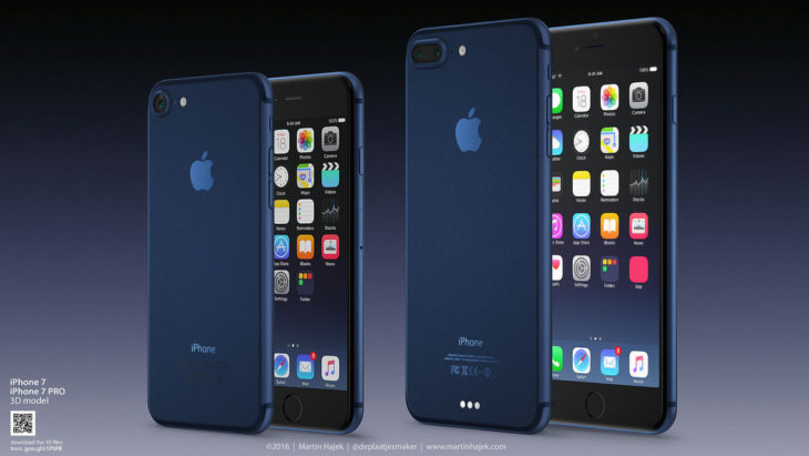 iPhone 7 & 7 Plus : un premier concept du modèle Bleu Foncé
