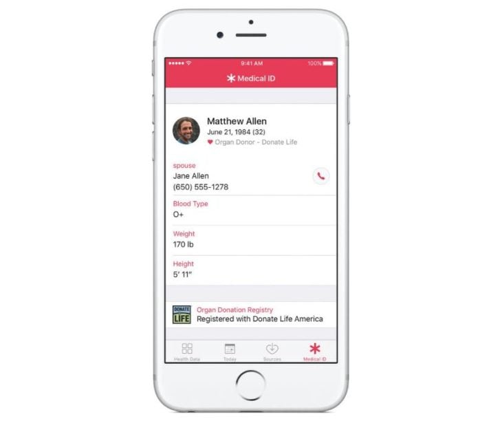 Application Santé sur iOS 10 : Apple favorisera le don d’organes