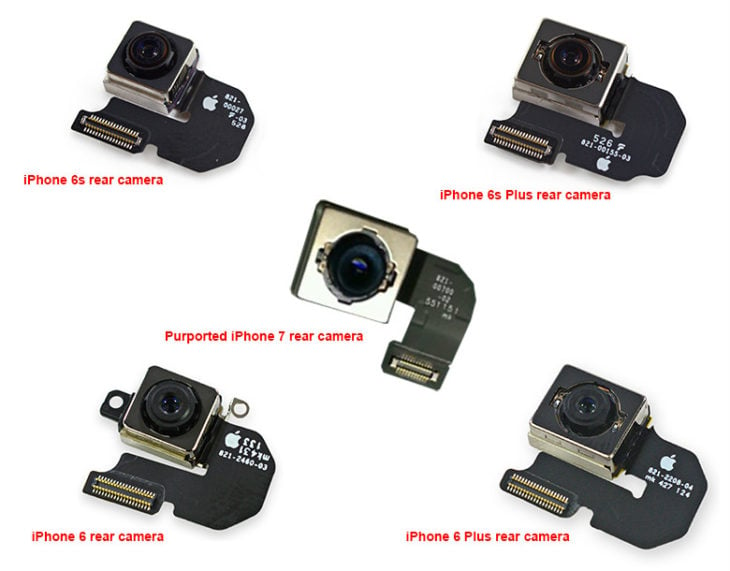 iPhone 7 : photo du capteur photo avec stabilisateur optique ?