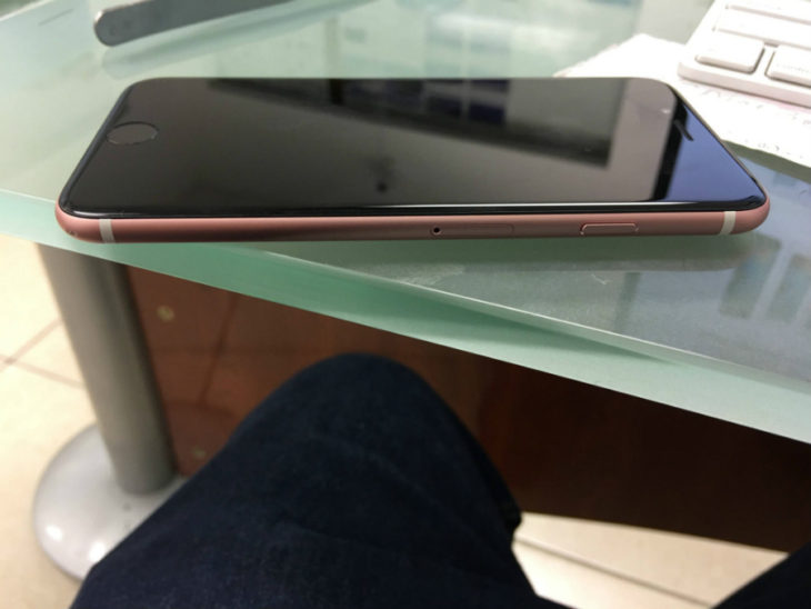 L’iPhone 6S Or Rose est sublime avec une façade noire