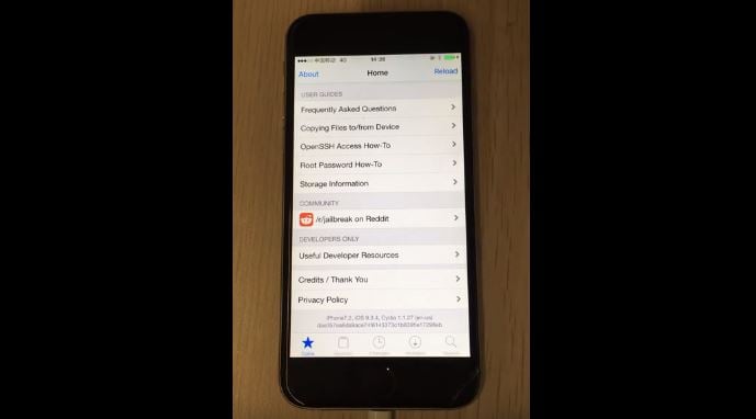 Jailbreak iOS 9.3.4 : installation de Cydia sur un iPhone (vidéo)