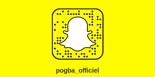 Snapchat Paul Pogba : compte Snap officiel