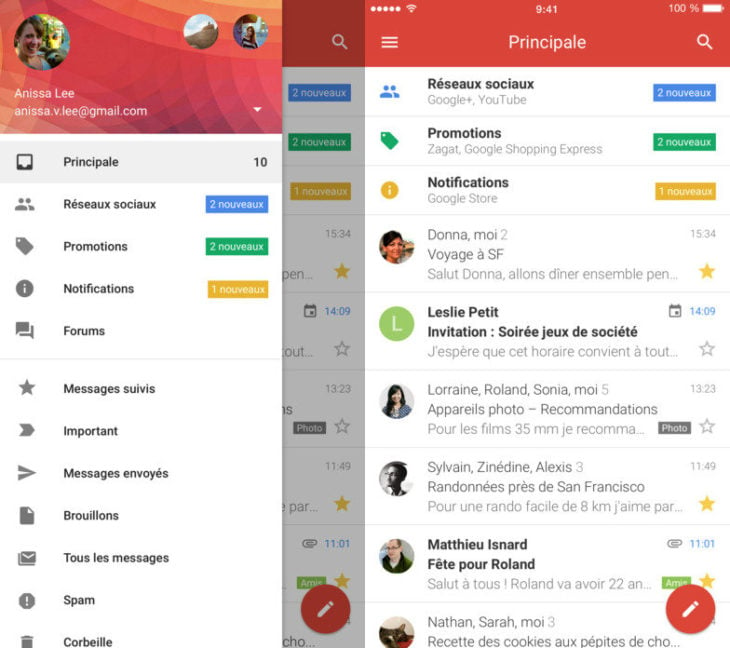 Gmail iOS : interface repensée et nouvelles fonctionnalités