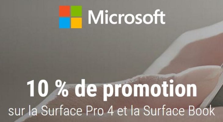 Microsoft Surface Pro 4 & Book : code promo -10% avant le Black Friday