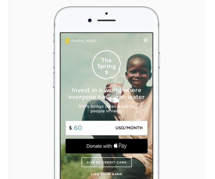 Apple Pay permet de faire des dons aux organismes à but non lucratif